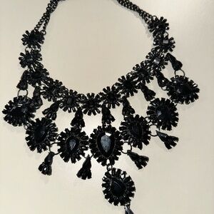 Elegant Black Statement Necklace